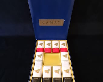 Vintage Camay Bar Soaps Special Edition Gift Box Stylish Elegant Tender Scented
