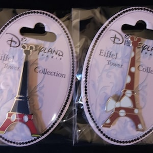 Disney Paris Mickey Minnie Eiffel Tower Pin Badge Collectible Trading Pin Lot