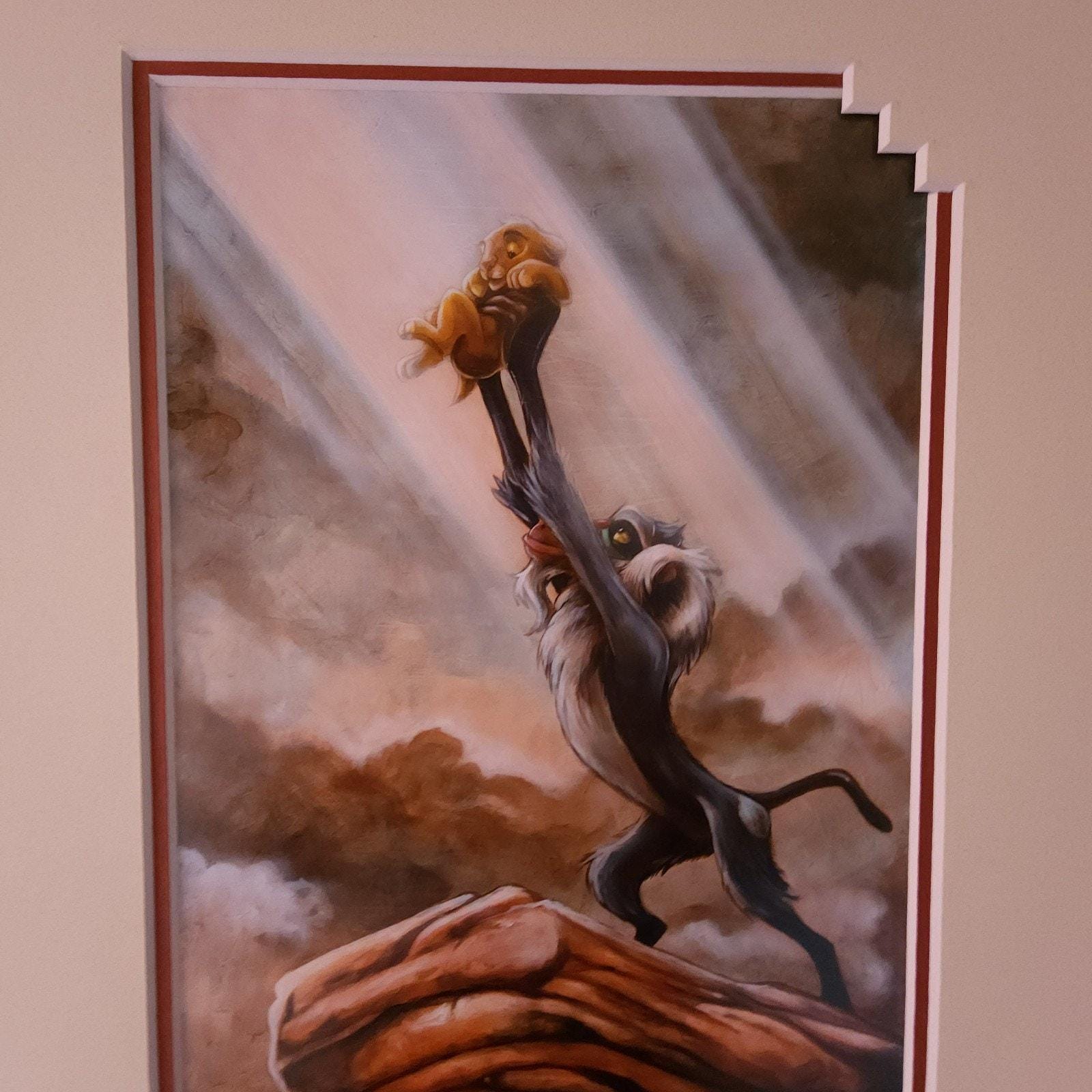 Walt Disney Wall Art Print by Darren Wilson A King is Born Lion