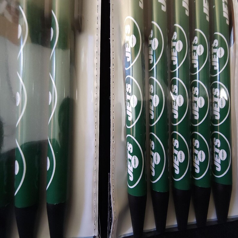 New Football Team NY New York Jets NFL Licensed Lot 10 Pack Black Ink ...