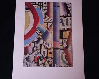 1947 After Fernand Léger Clowns Original Period Lithograph Vintage Art Print
