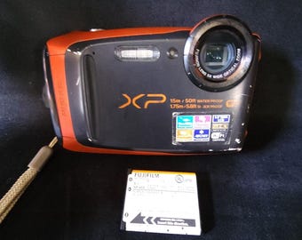 Fujifilm FinePix XP90 Orange 16.4 MP 5x Optical Zoom Digital Camera - For Parts
