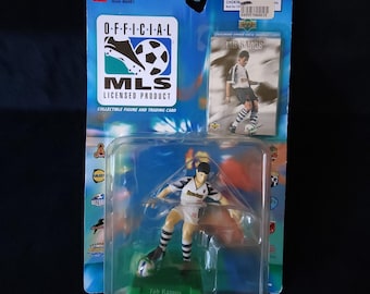 Vintage Bandai 1996 Tab Ramos MLS Major League Soccer Action Figure Card NY NJ Metrostars New