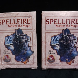 Lof van 2 Spellfire Master The Magic Card Game Deck 1e editie TSR Advanced D&D