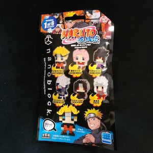 Naruto Shippuden Nanoblock Miniature - One Random Figure Per Pouch - New Sealed