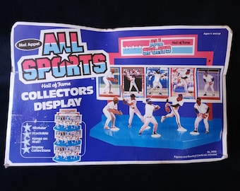 Vintage 1988 Mel Appel Limited All Sports Hall of Fame Collectors Figure Display