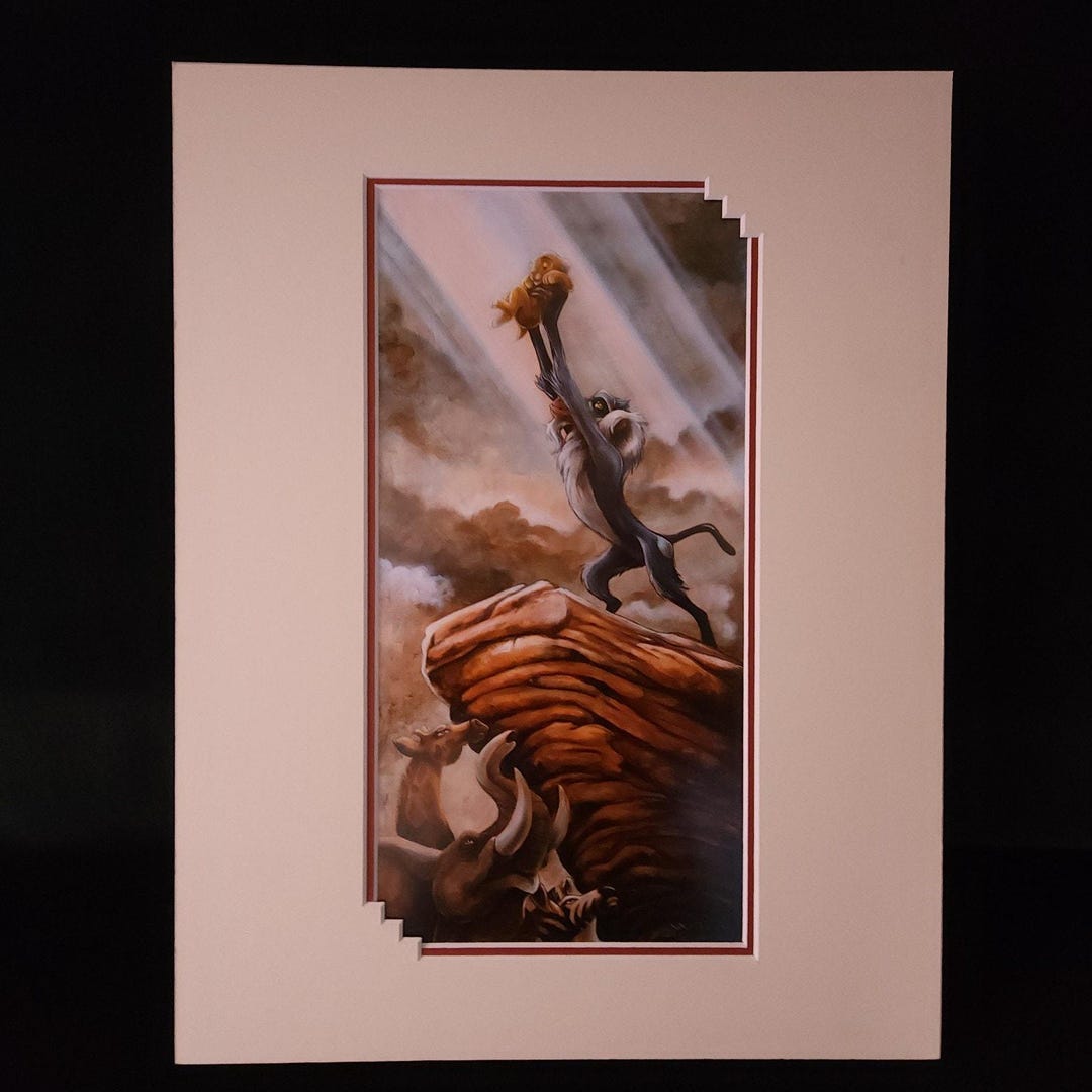 Darren Wilson 油彩画 A King is Born Walt Disney Wall Art Print by Darren Wilson A King is Born Lion