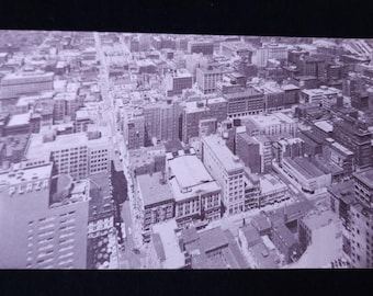 Vintage Cincinnati Ohio Birds Eye View Terrace Plaza Carew Tower Postcard Photo