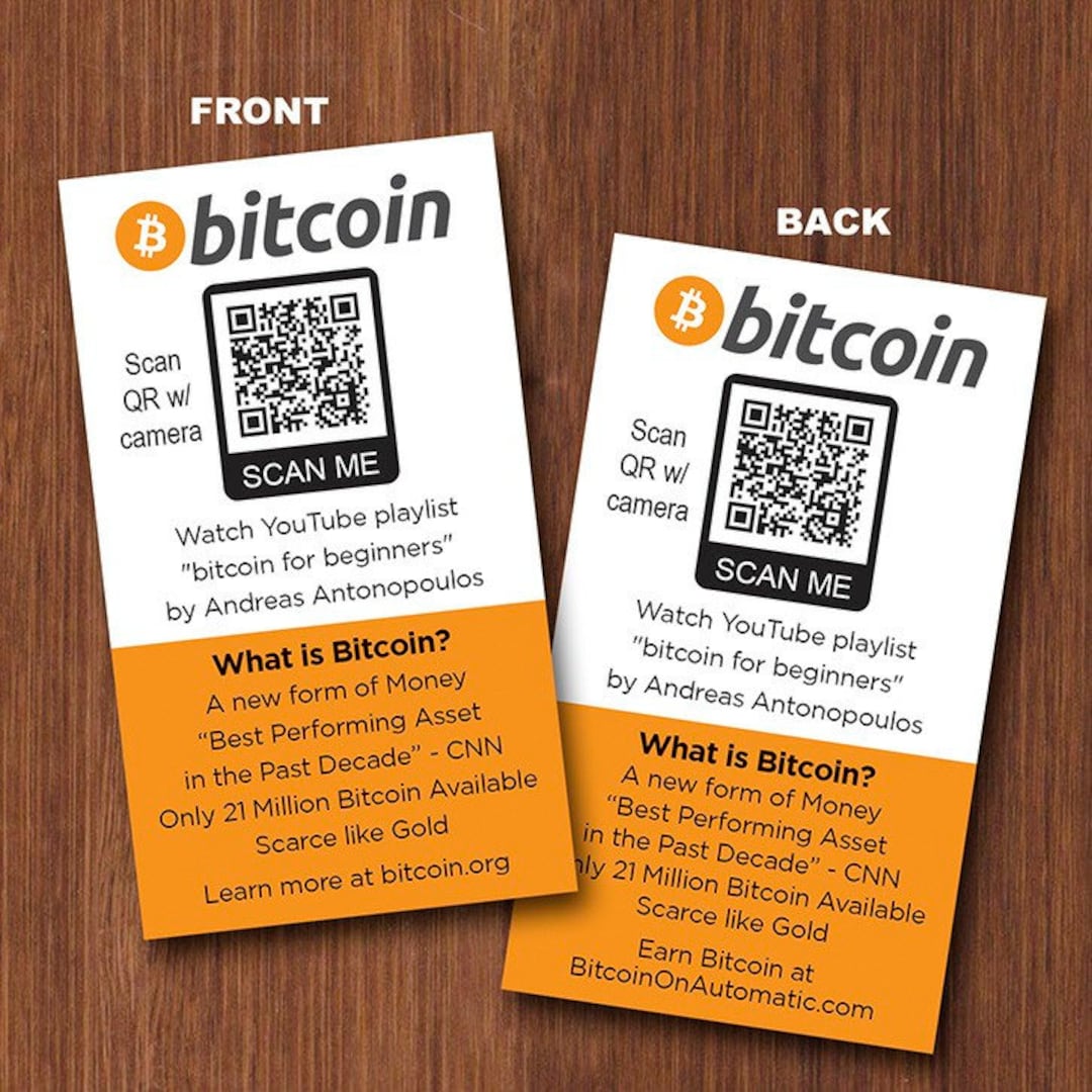 New Lot of 100 Pack of BTC Bitcoin Seed Cards / Help Spread Cryptocurrency  Adoption - Gift Idea - for Crypto Maximalist and Enthusiasts - Etsy