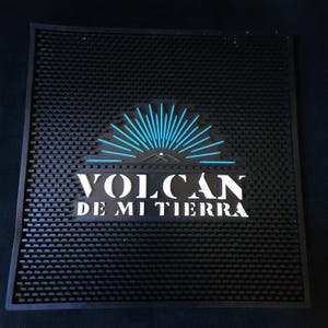 Volcan De Mi Tierra Tequila Pub Counter Rail Service Spill Rubber Bar Mat Square