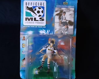 Vintage Bandai 1996 Tab Ramos MLS Soccer Action Figure Card NY NJ Metrostars New