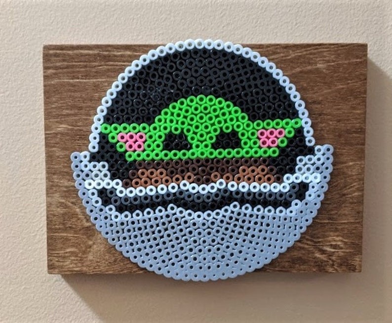 Baby Yoda The Child Perler Bead Wall Art | Etsy