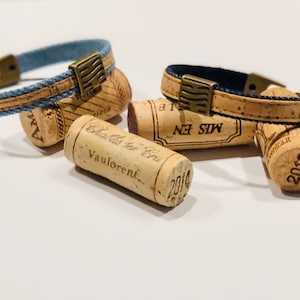 Unisex Natural Cork Bracelet  with metal beads bronze color. Good quarantine gift, send to friend!