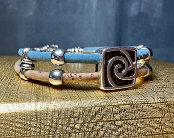 Natural and Eco-Friendly Portuguese Cork Bracelet. Great Gift! Send to a friend!