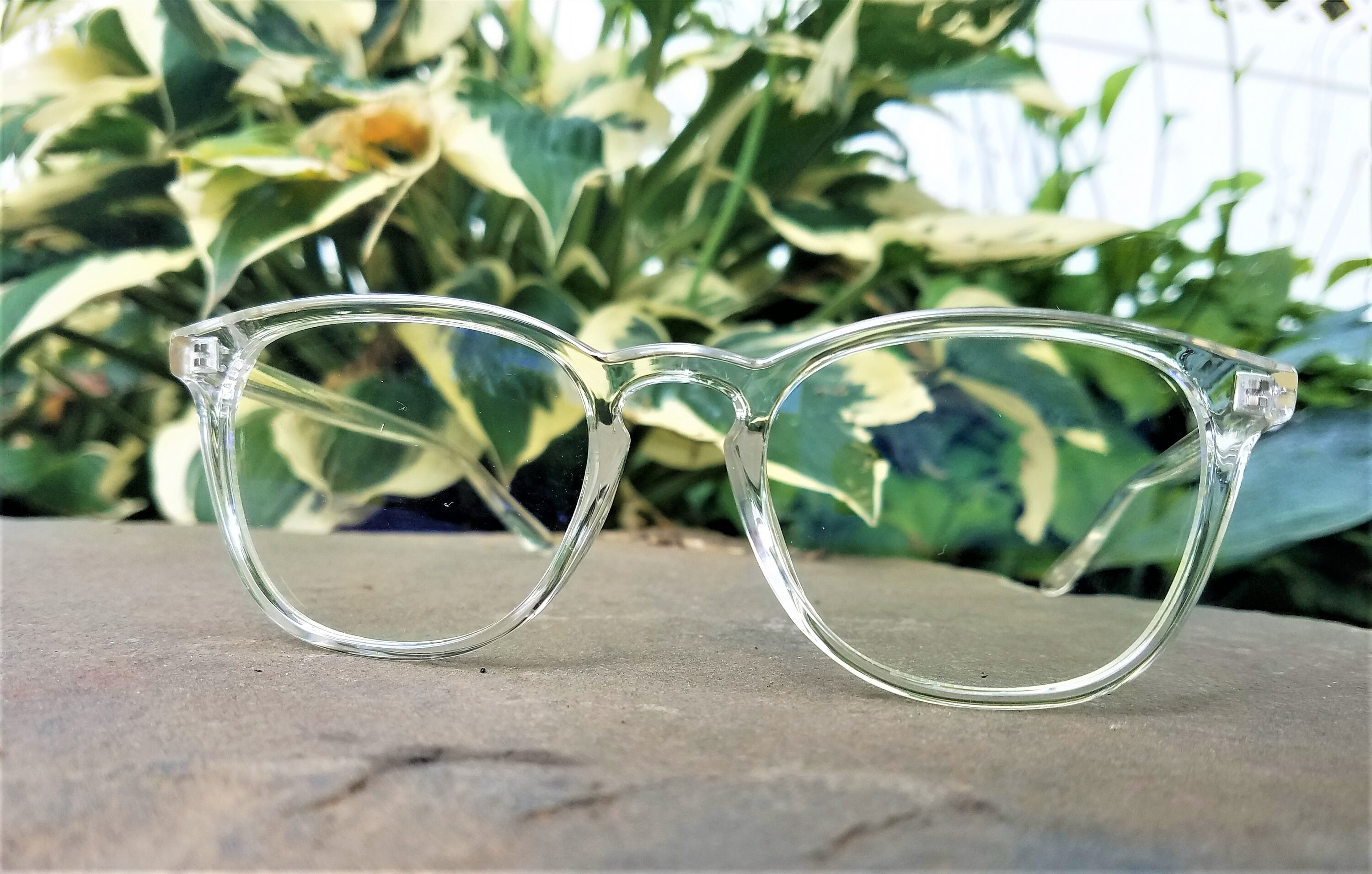 Clear colored glasses frames on sale
