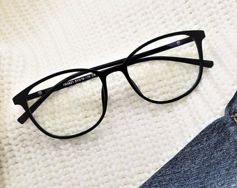 Black Frame Glasses - Etsy