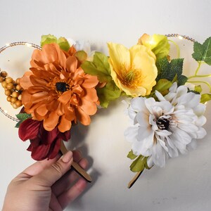 Rainbow Pride Fall Floral Light Up Disney  Ears