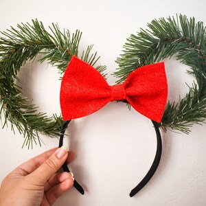 Christmas Wreath Light up Disney Ears
