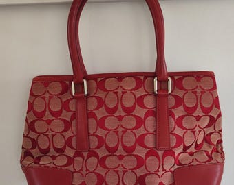 Coach Vintage Canvas Tote Bag