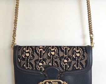 COACH Kette Cain Leather Crossover/Shoulder Wallet purse