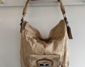Coach Peyton Signature Sateen Convertible Shoulder/Crossover Bag