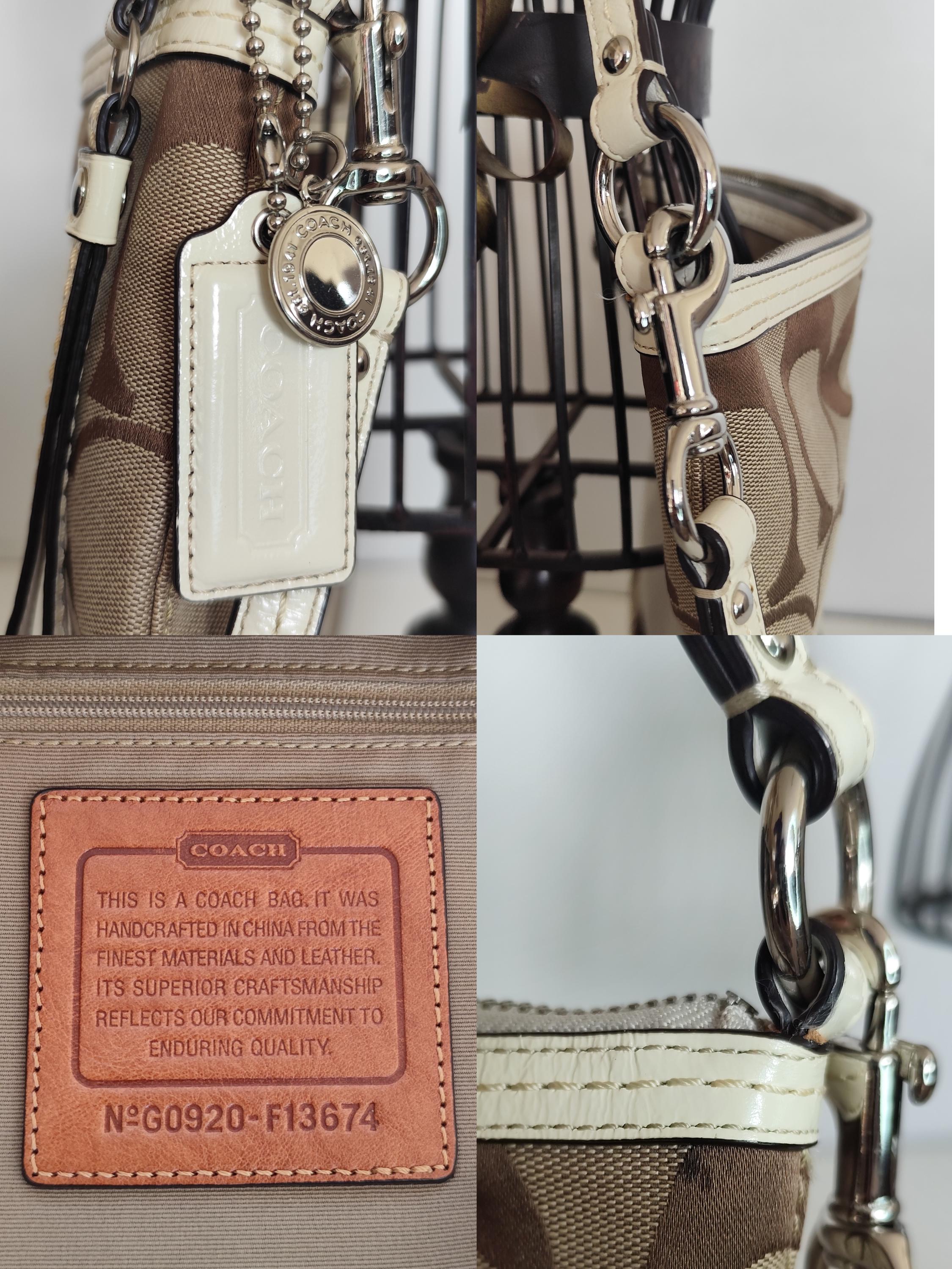 Coach Monogram Canvas Tote /cross Body Bag - Etsy