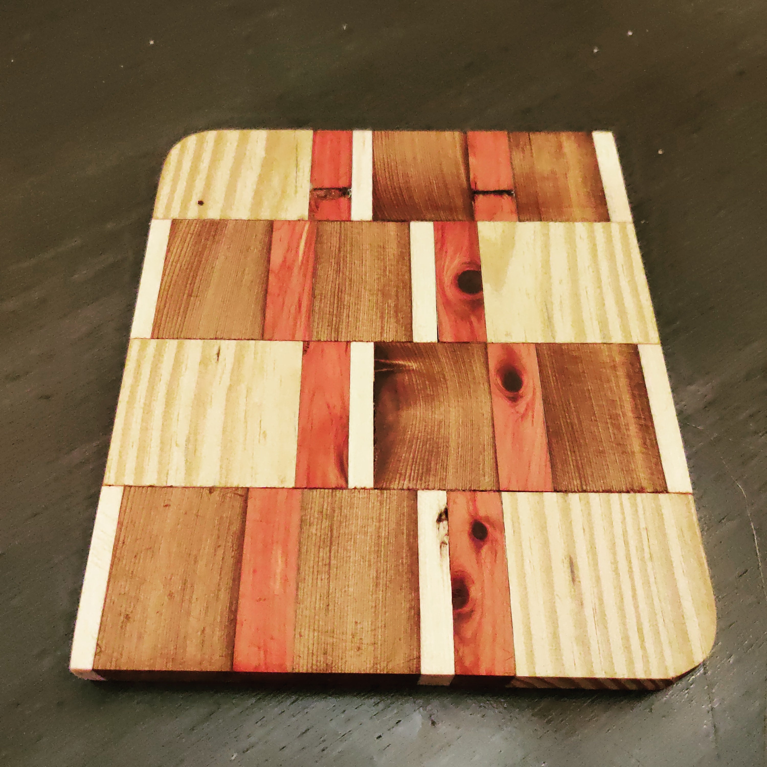Rustic Chic cutting board 8.5 x 7.5 Etsy