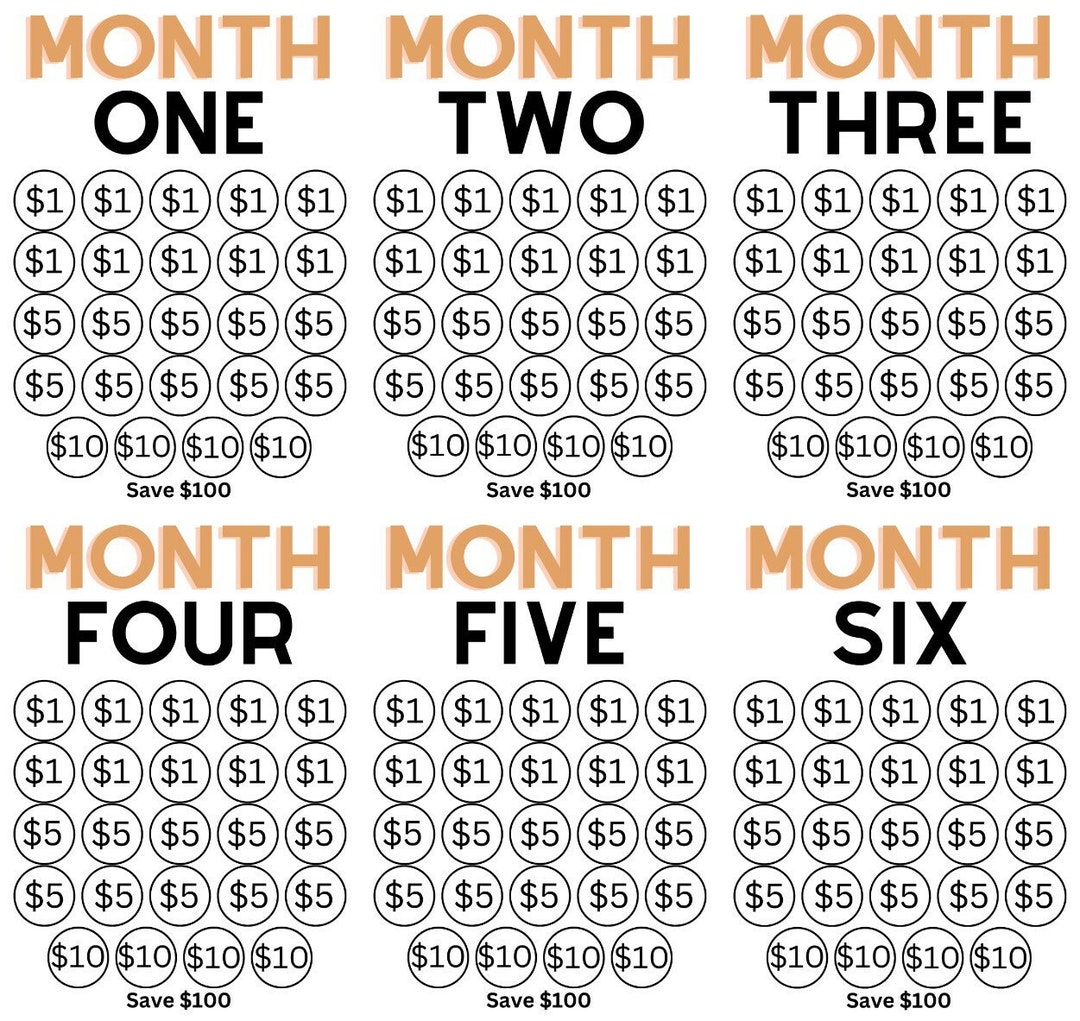 Yield Printable Low Income Printable Tracker Files | Monthly Savings Challenge | Budget ...