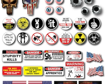 Always Look For The Union Label Hard Hat Sticker Decal Pinup Girl USA Flag Funny