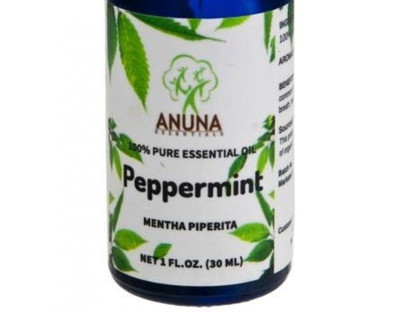 Anuna Peppermint Essential Oil - 100% Pure, Natural and Undiluted, 30 ml (1 oz)