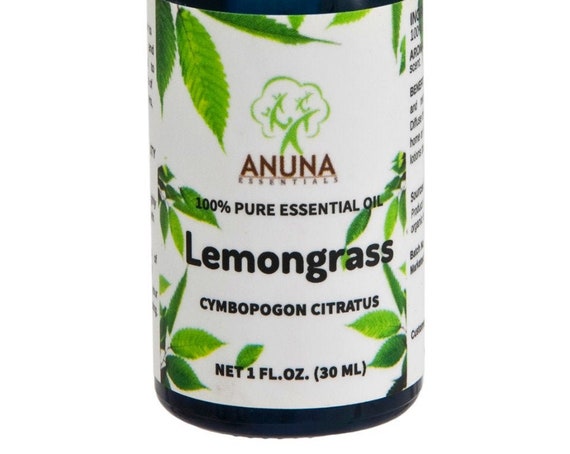 Anuna Lemongrass Essential Oil - 100% Pure, Natural and Undiluted, 20 ml (1 oz)