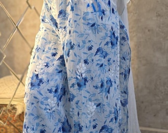 Elegant Mulmul Cotton Kurta Palazzo Set with Intricate Chikankari Embroidery