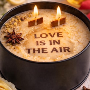 Hidden Message Candle | Surprise Reveal Love Scented Candle, Tropical Serenity Fragrance