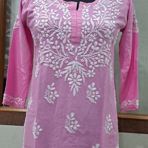 Effortless Style – Fancy Top Rayon Kurta with Chikankari Embroidery