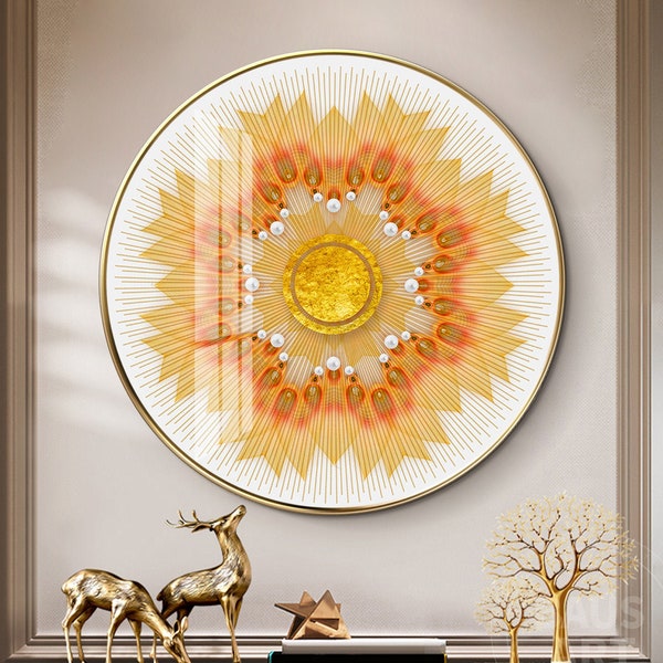 Round Art for Wall Etsy