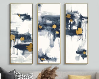 Set of 3 Prints Abstract Painting Print Framed Wall Art - Etsy