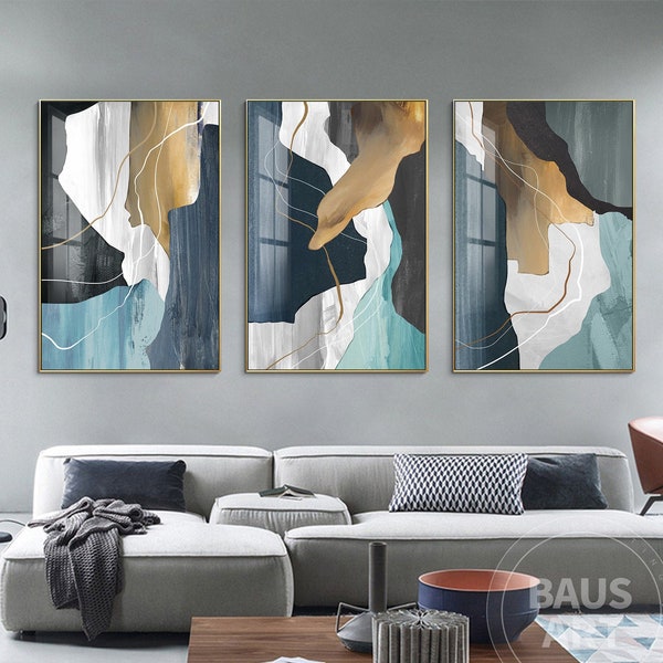 Teal Wall Art Etsy
