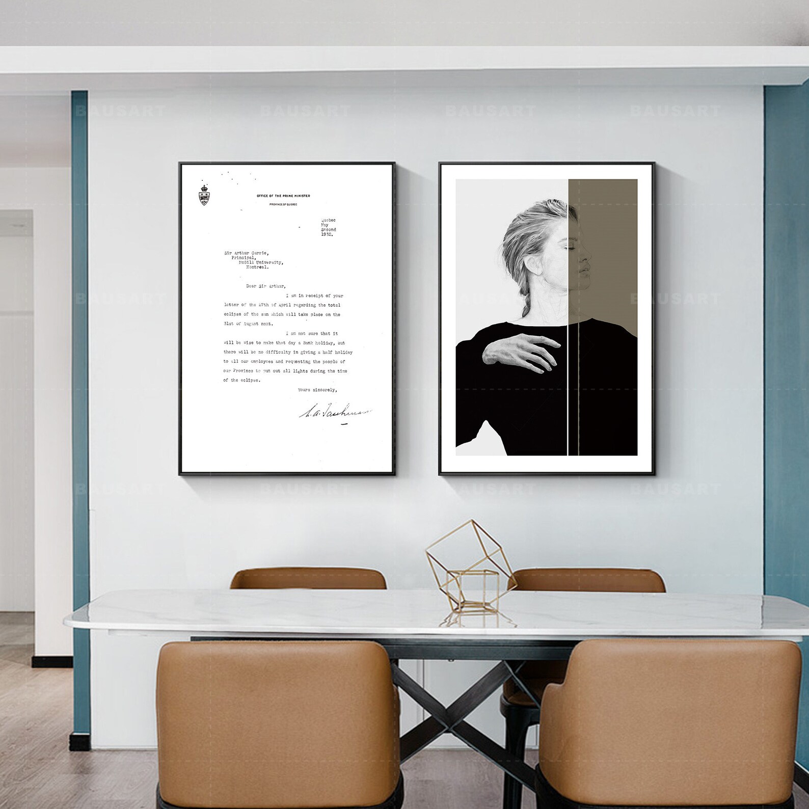 Framed Wall Art Set of 3 Prints Potrait Painting on Canvas 3 Etsy