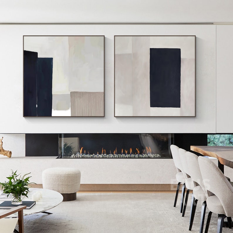2 piece living room wall art