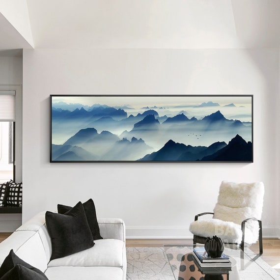 Mountains Print Series Framed Wall Art Landscape Mountains on - Etsy