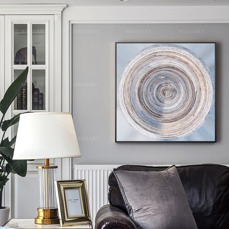 Large Round Art Print Geometric Circle Art Print Framed Wall Etsy
