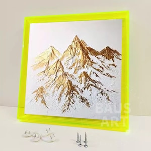 Neon Yellow floating frame