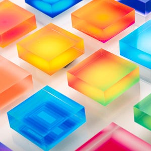 plexiglass geometric wall art acrylic cubes modern decor