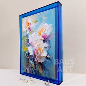 Klein Blue Floating Acrylic frame for  Home decor