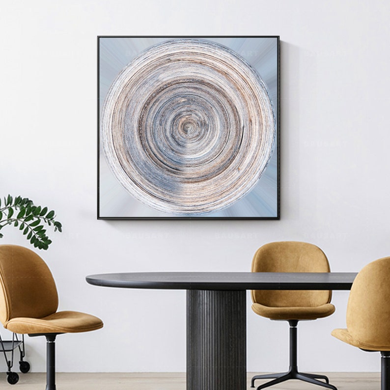 Large Round Art Print Geometric circle art Print Framed Wall Etsy