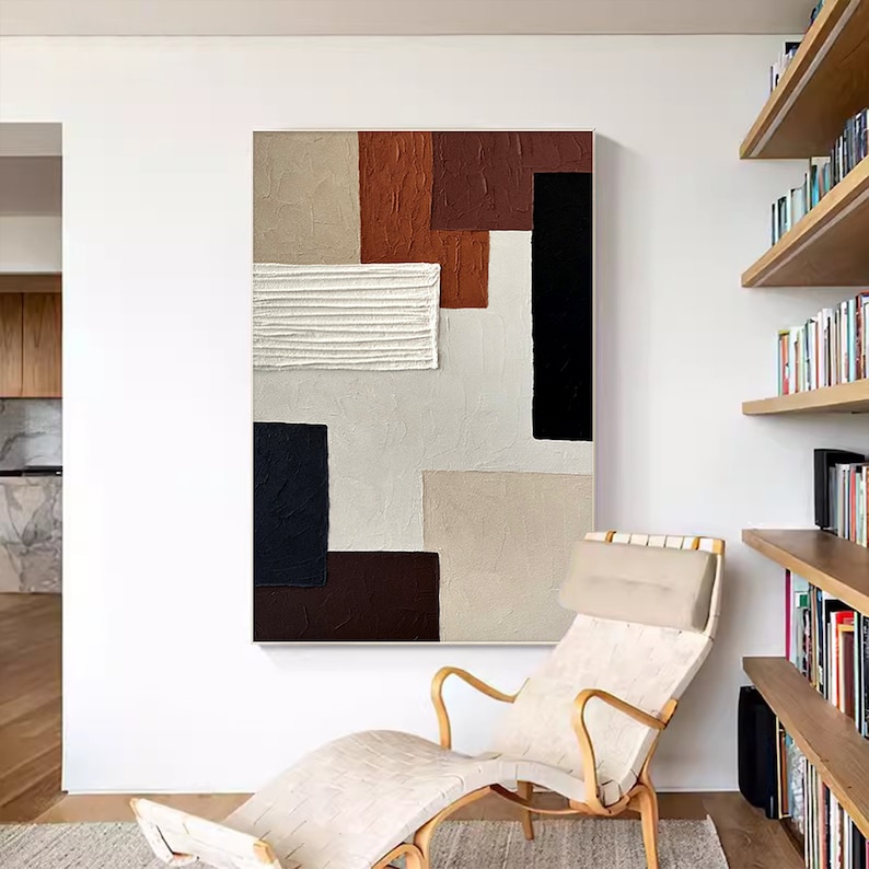 Wabisabi Abstract brown wall art
