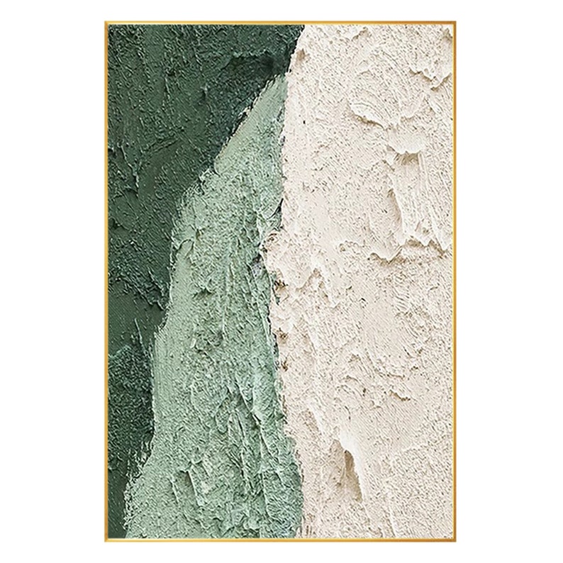 Sage Green Abstract 3D Textured Wall Art Large Original Canvas Painting ...