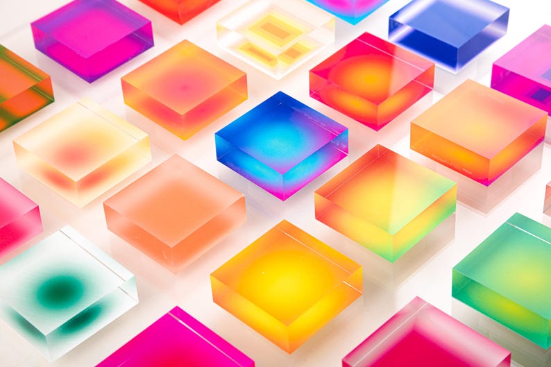 abstract acrylic geometric art for living room