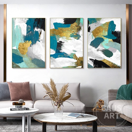 3 Piece Wall Art Abstract Pour Print Framed Wall Art Large Etsy — free download