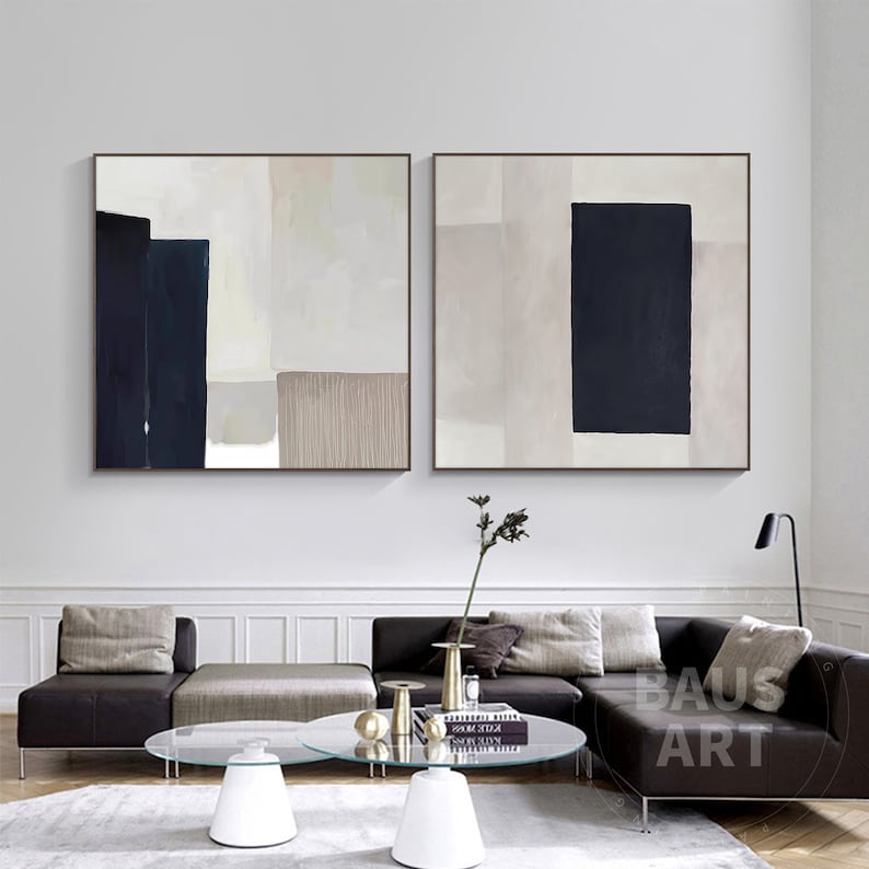 abstract light brown home wall art